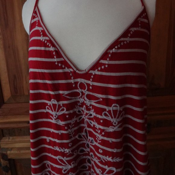Free People NWT Dress Cutout Detail Stripes Size M - Picture 2 of 5